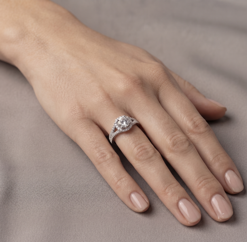 Anillo Halo Eterno Plata 925