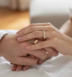 Argollas Amour Oro Laminado Garantía de Por Vida