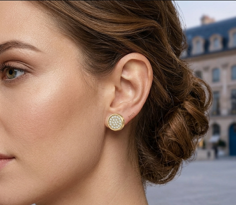 Aretes Perlas En Oro Plata
