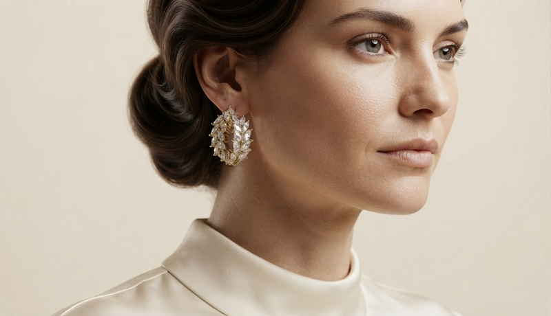 Aretes Rosquilla Chapadas En Oro