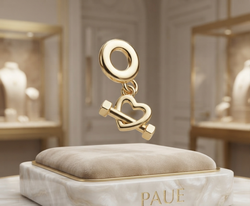 Dije o Sharm Esencia de Acero Con Baño En Oro