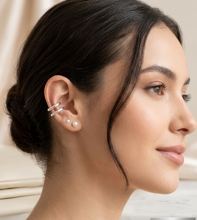 Earcuff Gemini Oro 18K