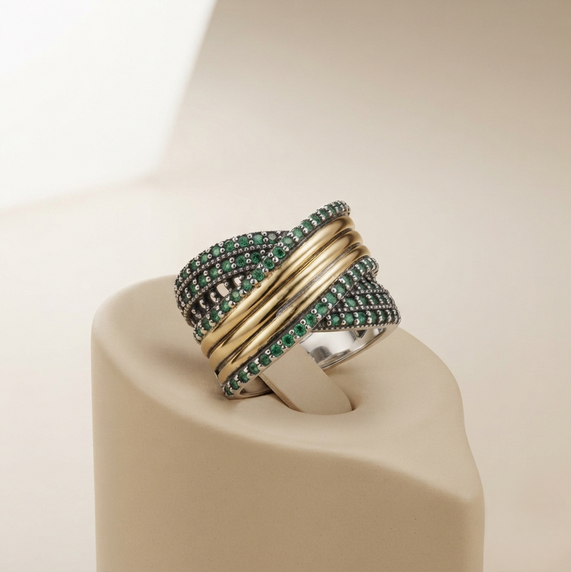 Anillo Belgramia Oro Plata