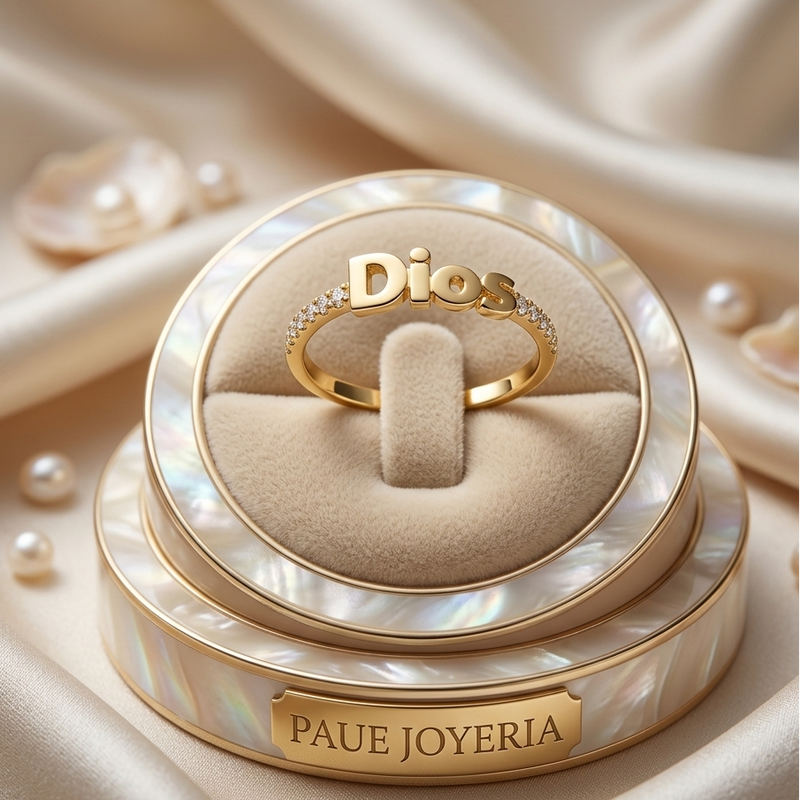 Anillo Celoré Con Zircones Oro 18k