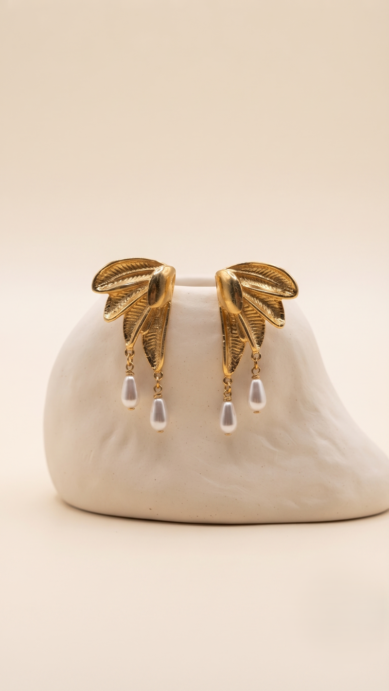 Aretes Nikella Chapadas En Oro