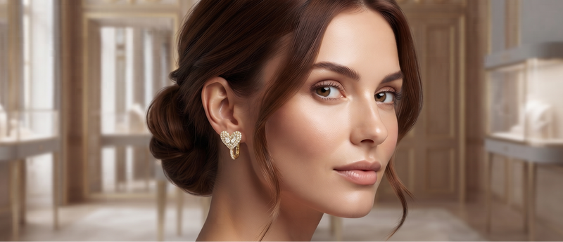 Arete Diour Baño De Oro Premium
