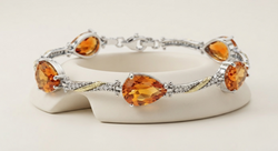 Pulsera Zafiro Naranja