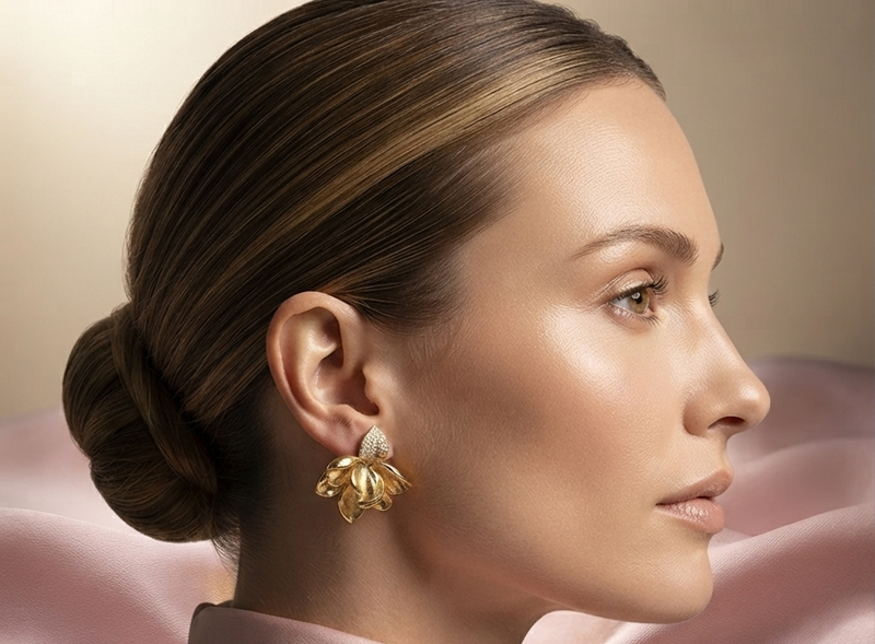 Aretes Jardin  Do´r  Chapadas En Oro