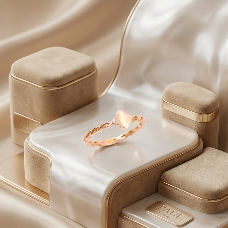 Anillo Aurelis Trebol Oro 18k