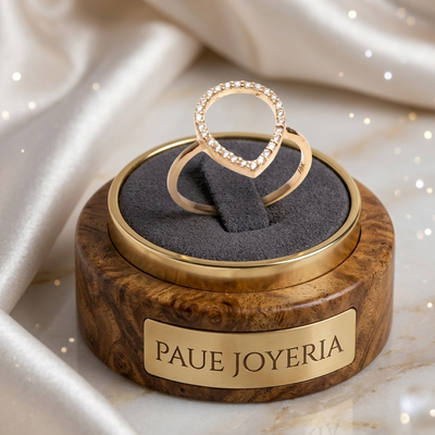 Anillo Azhara Para Uso Diario  Oro 18k