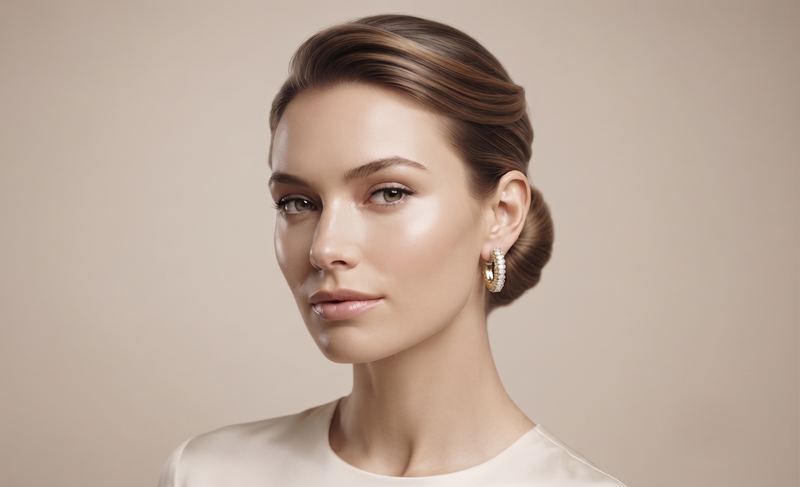 Aretes Malué De Mujer Chapadas En Oro
