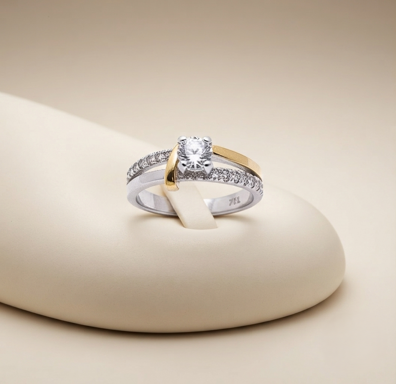 Anillo Nova Oro Plata