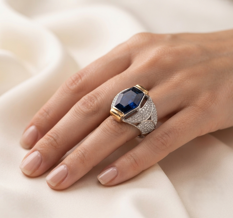 Anillo Monte Carlo Oro Plata