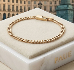 Pulsera Monolith Hombre En Oro Laminado