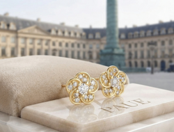 Aretes Bloom En Oro Plata