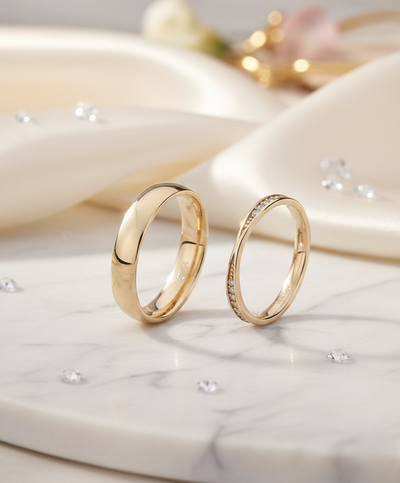 Argollas Destin Oro Laminado Garantía de Por Vida