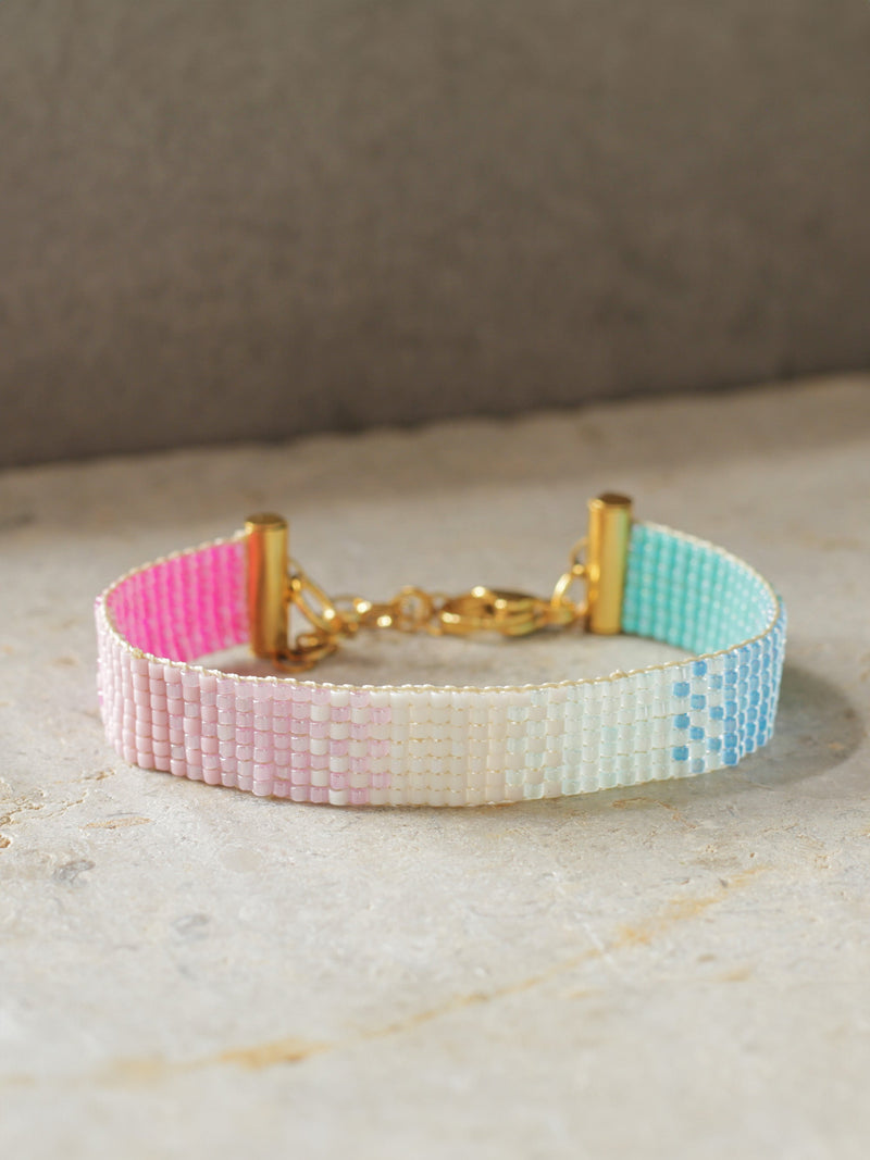 Brazalete Miyuki Coral 7 puntos