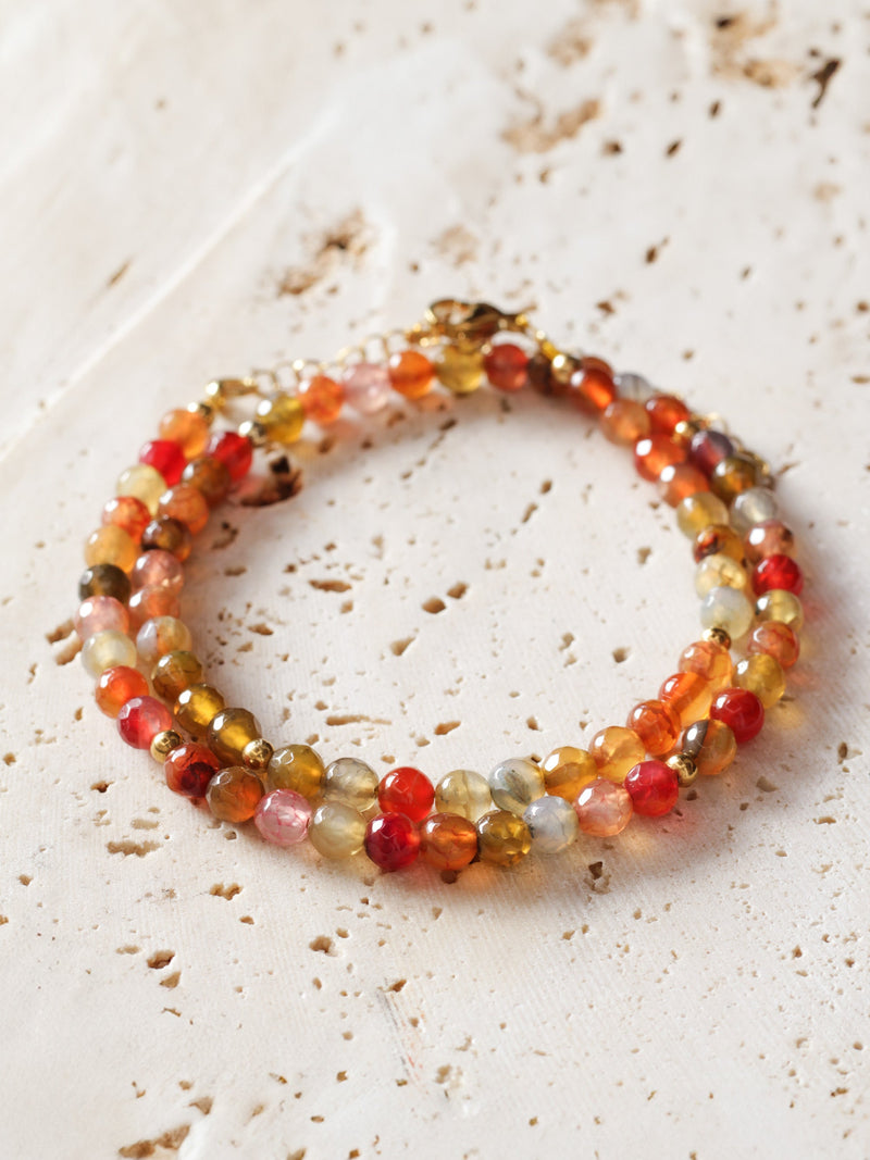 Collar Agata Multicolor 6mm