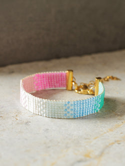 Brazalete Miyuki Coral 7 puntos