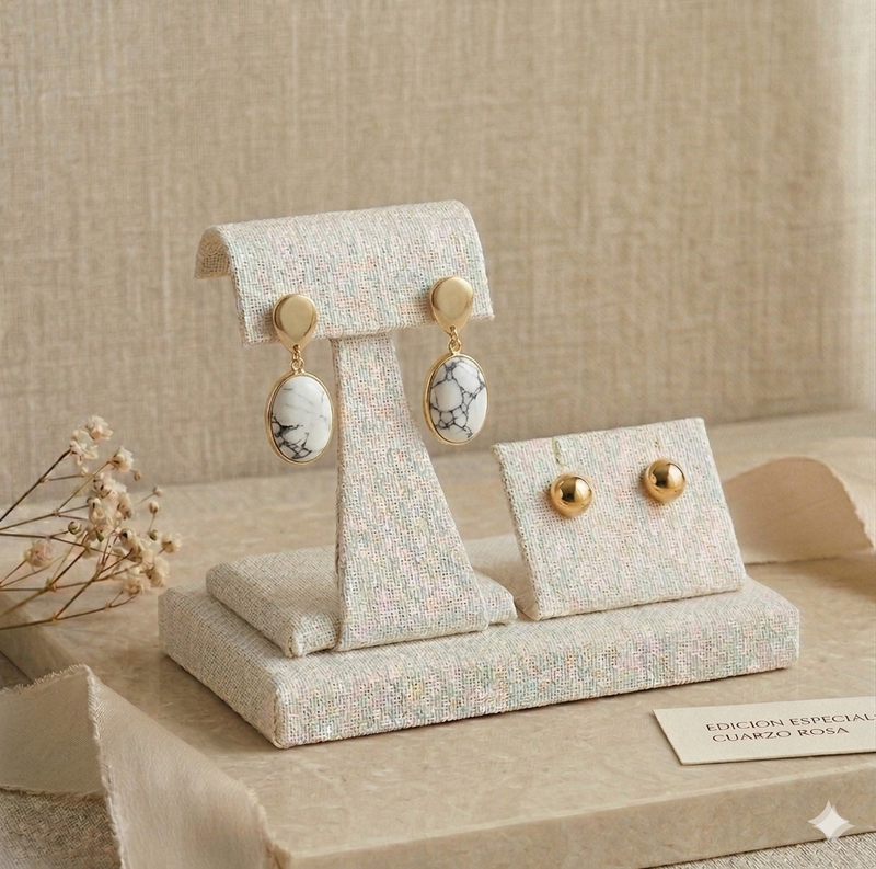 Aretes Piedra Energéticas Alquimia Sagrada