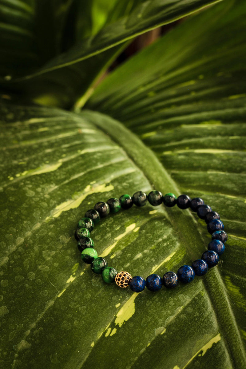Brazalete Tigre Océano 6mm - Tayrona Accesorios