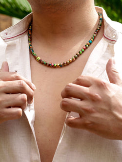 Collar Jasper Multicolor Marimonda 6mm