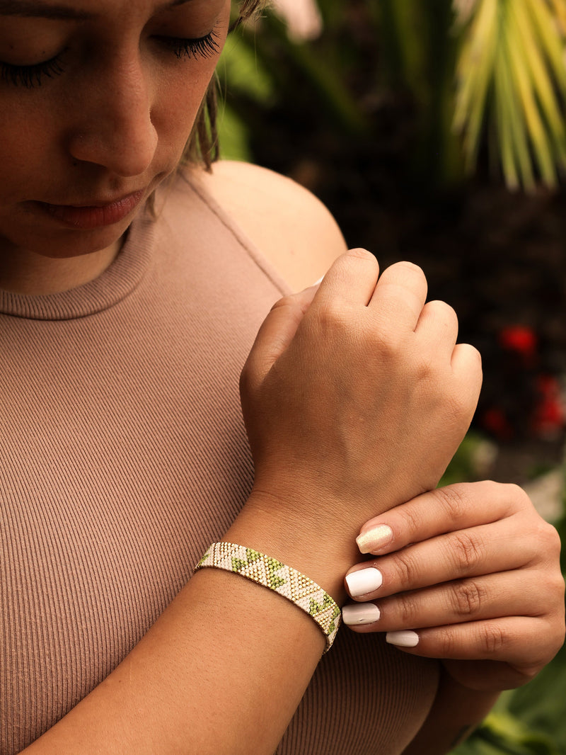 Brazalete Miyuki Selva 8 puntos - Tayrona Accesorios