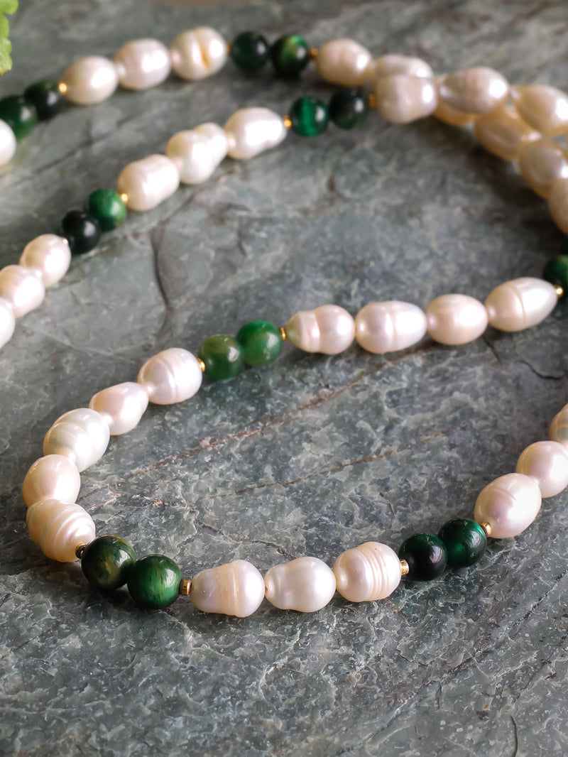 Collar Perla de Rio Verde 7mm