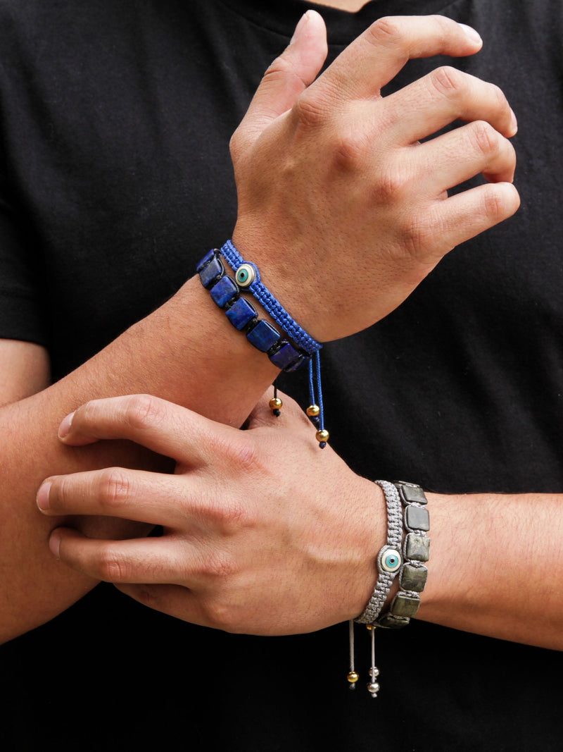 Brazalete Lapislázuli 10mm