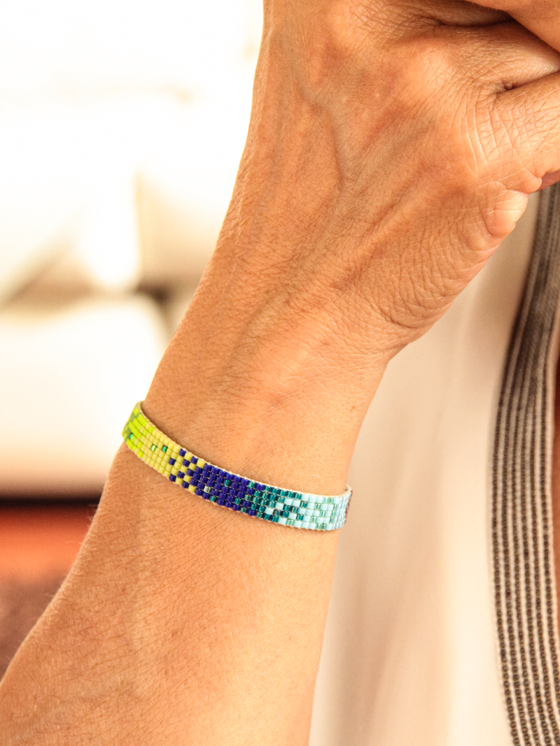 Brazalete Miyuki Cartagena 5 puntos - Tayrona Accesorios