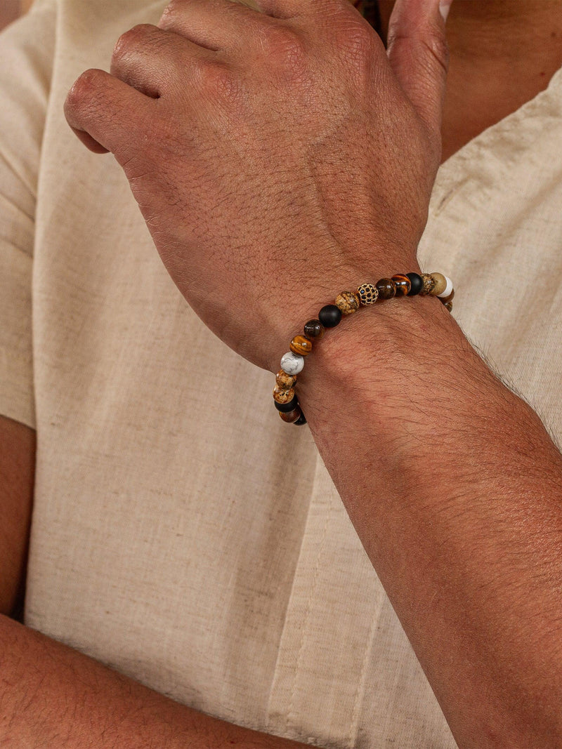 Brazalete Tigre Nevado 6mm - Tayrona Accesorios