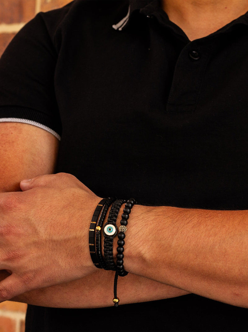 Brazalete All Black 6mm - Tayrona Accesorios