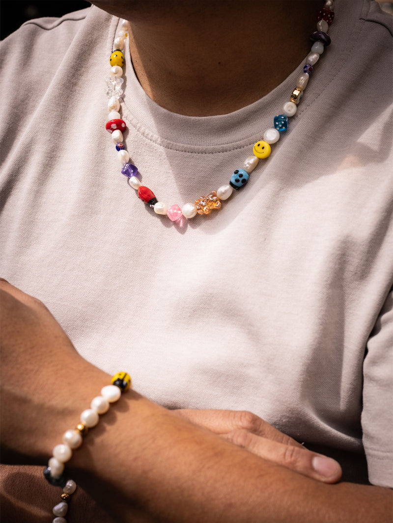 Collar Perla de Rio Multicolor Smiley
