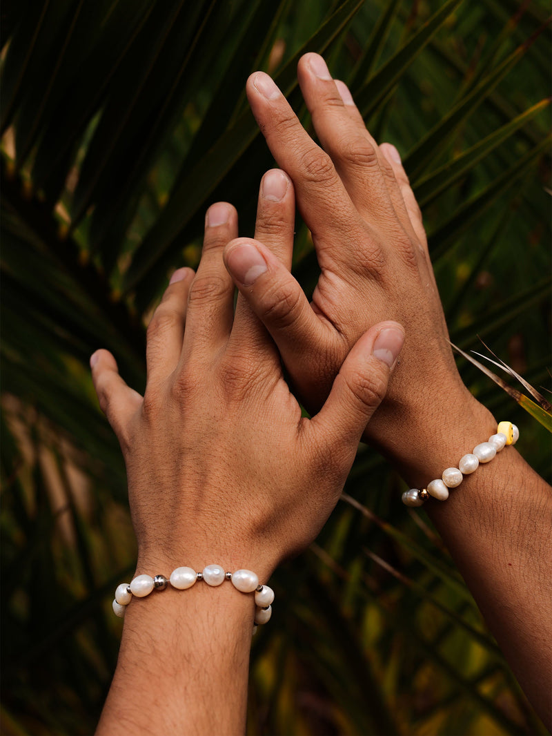 Brazalete Perla de Rio Dorado 7mm