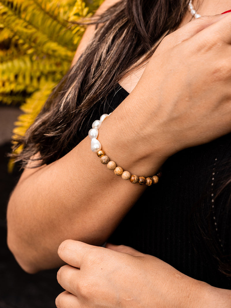 Brazalete Perla de Rio & Jasper