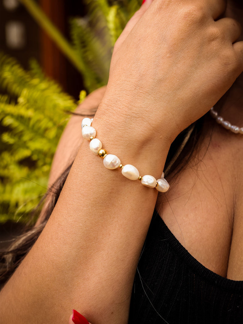 Brazalete Perla de Rio Dorado 7mm