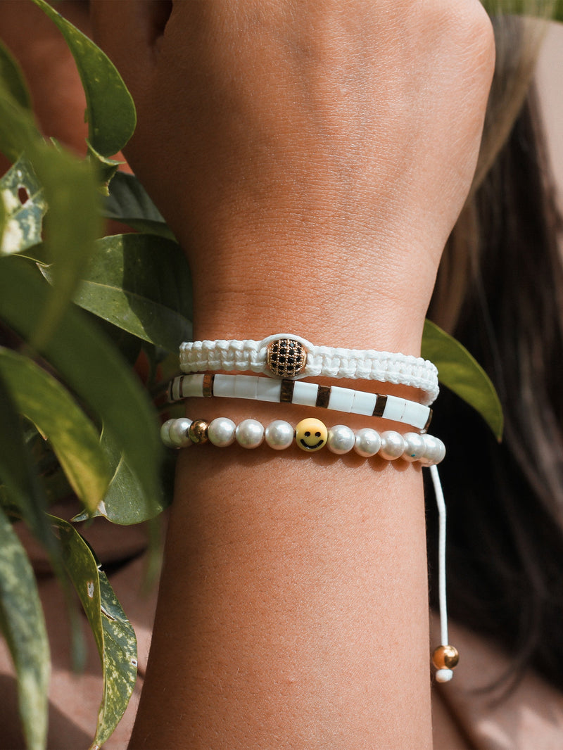 Brazalete Miyuki Tila Nevado 5mm