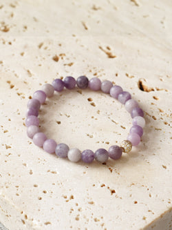 Brazalete Jasper Lila 6mm