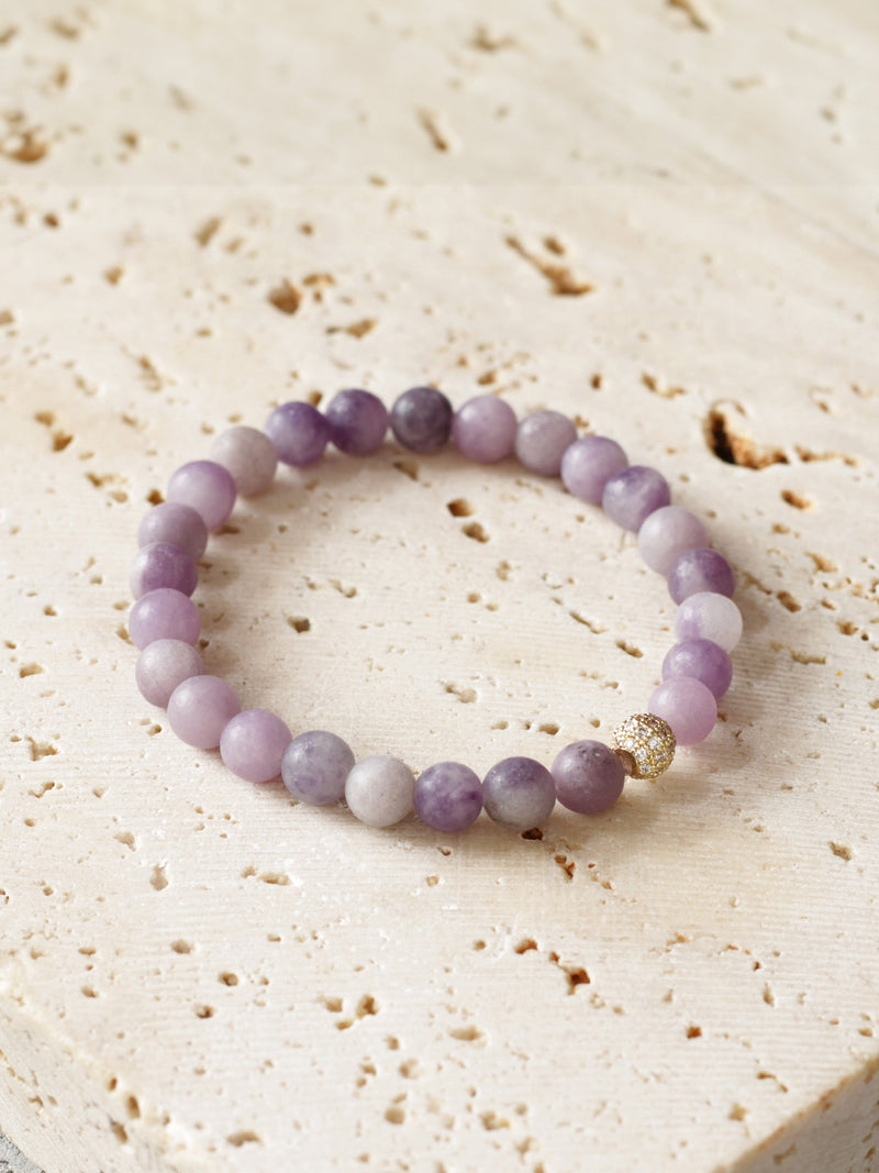 Brazalete Jasper Lila 6mm