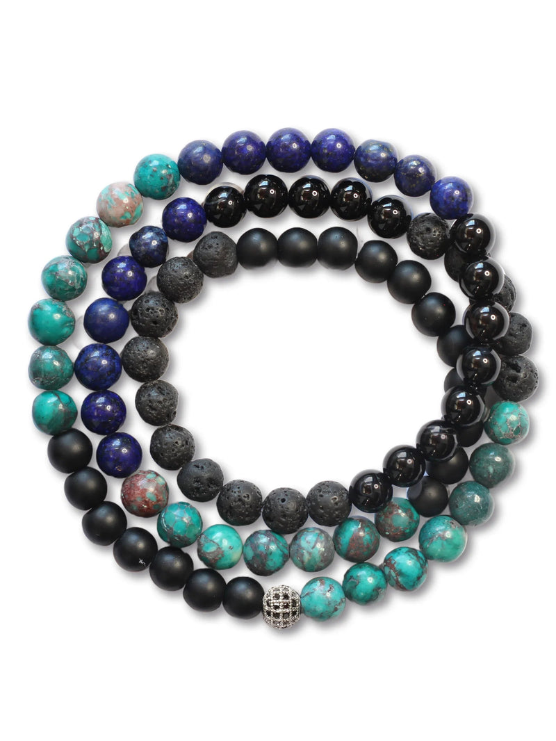 Brazalete Triple Tulum 6mm - Tayrona Accesorios