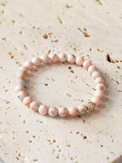 Brazalete Picasso Rosa 6mm