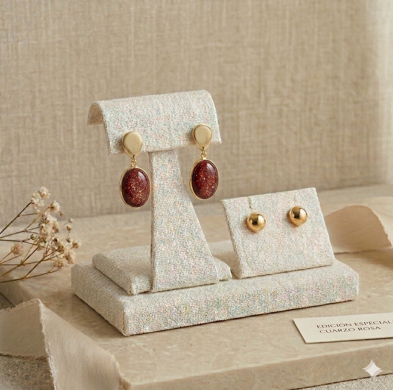 Aretes Piedra Energéticas Alquimia Sagrada