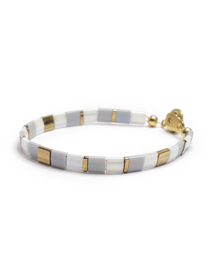 Brazalete Miyuki Tila Rio de Plata 5mm