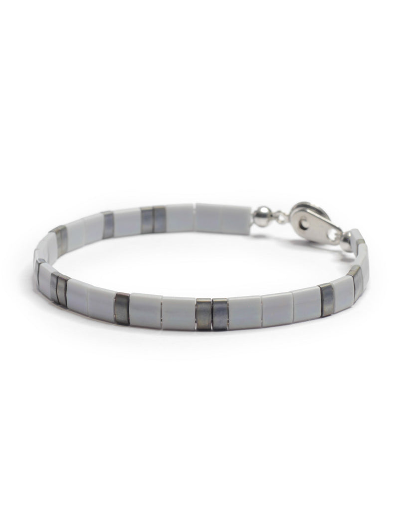 Brazalete Miyuki Tila Rio de Plata 5mm