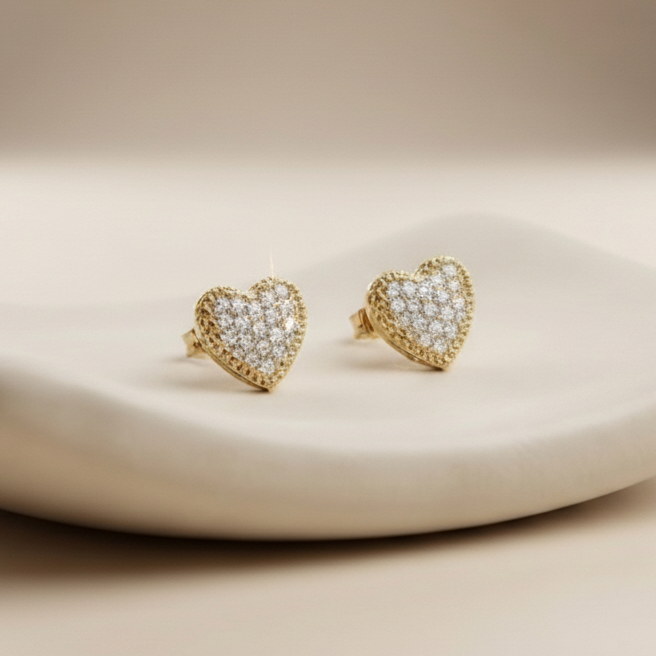 Aretes De Mujer Chapadas En Oro