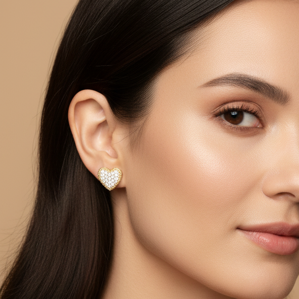 Aretes De Mujer Chapadas En Oro