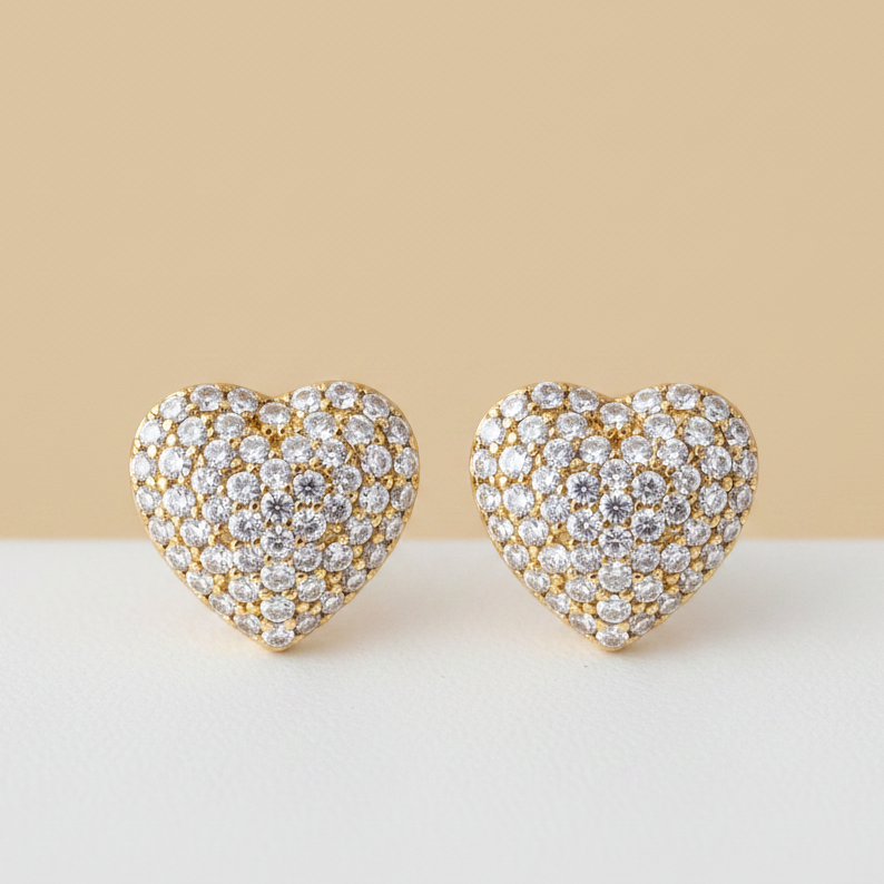 Aretes De Mujer Chapadas En Oro