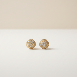 Aretes De Mujer Perla De Brillo