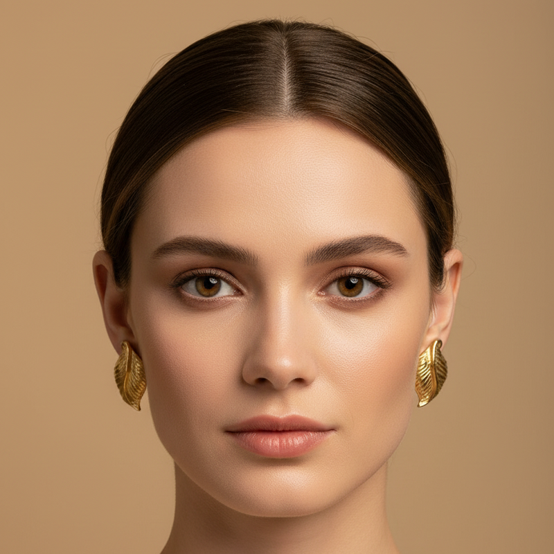 Aretes Fillip Chapadas En Oro