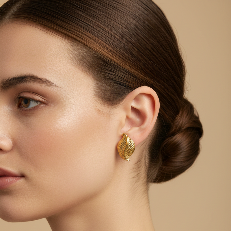 Aretes Fillip Chapadas En Oro